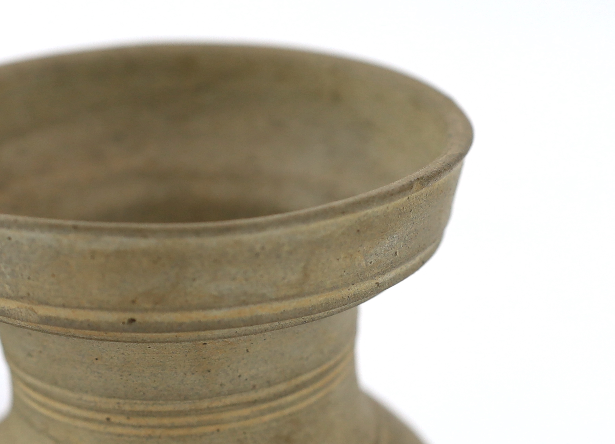 Two Chinese stoneware vessels, Han dynasty (202BC - 220 AD)